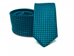    Prémium slim nyakkendő - Türkíz mintás Aprómintás nyakkendő