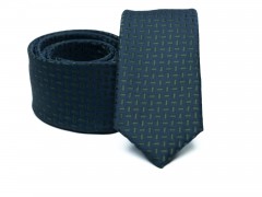    Prémium slim nyakkendő - Sötétzöld mintás 