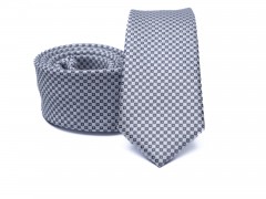    Prémium slim nyakkendő - Szürke mintás Aprómintás nyakkendő