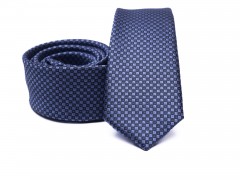    Prémium slim nyakkendő - Kék mintás Aprómintás nyakkendő