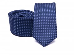    Prémium slim nyakkendő - Kék kockás Kockás nyakkendők