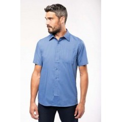 ACE férfi r.u comfort fitt ing - Égszínkék Rövidujjú ing
