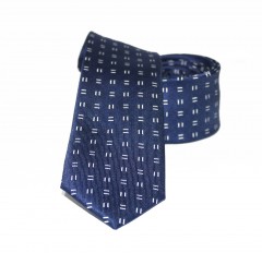               Goldenland slim nyakkendő - Sötétkék mintás Aprómintás nyakkendő