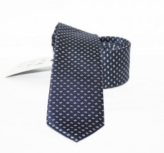                    NM slim szövött nyakkendő - Kék mintás Aprómintás nyakkendő