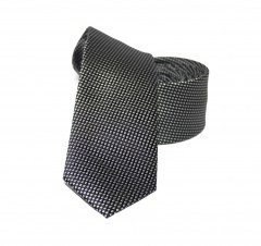                    NM slim szövött nyakkendő - Grafit pöttyös Aprómintás nyakkendő