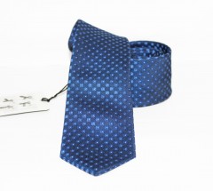                    NM slim szövött nyakkendő - Kék aprómintás 