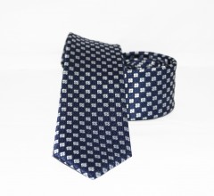                    NM slim szövött nyakkendő - Sötétkék aprómintás Aprómintás nyakkendő