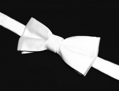      NM Gyerek szatén csokornyakkendő - Fehér Csokornyakkendő