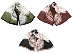 Virágos nagy sál - 80x180 cm 