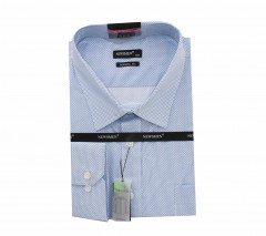             NM h.u extra fit elasztikus ing - Kék pöttyos Mintás ing