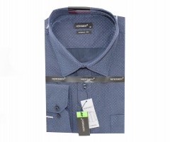             NM h.u extra fit elasztikus ing - Kék mintás Mintás ing