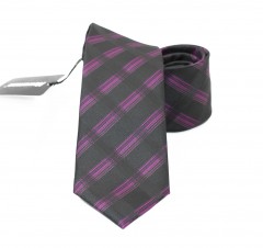                        NM normál nyakkendő - Lila-fekete 