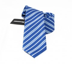                        NM normál nyakkendő - Kék csíkos 