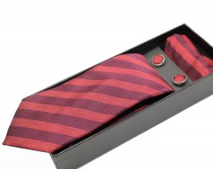                          NM nyakkendő szett - Fehér mintás Csíkos nyakkendő