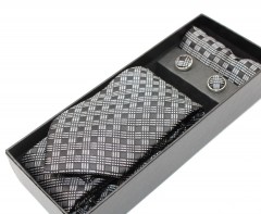                          NM nyakkendő szett - Grafit kockás Kockás nyakkendők