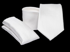   Prémium nyakkendő szett - Fehér mintás Aprómintás nyakkendő