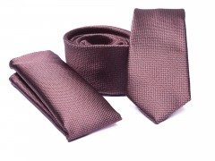    Prémium slim nyakkendő szett - Barna 