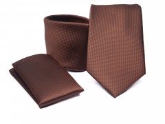    Prémium nyakkendő szett - Rozsdabarna Egyszínű nyakkendő