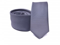    Prémium slim nyakkendő -  Kékeslila aprómintás 