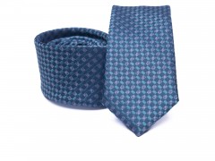    Prémium slim nyakkendő - Türkíz mintás 