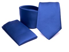    Prémium nyakkendő szett - Királykék Egyszínű nyakkendő