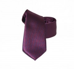               Goldenland slim nyakkendő - Sötétlila Aprómintás nyakkendő