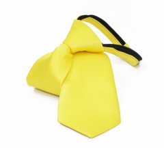   NM Állítható szatén gyerek/női nyakkendő - Sárga 