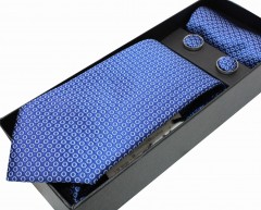                          NM nyakkendő szett - Kék mintás 