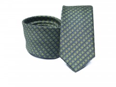    Prémium slim nyakkendő - Zöld kockás 