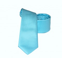                    NM slim szövött nyakkendő - Türkízkék Egyszínű nyakkendő