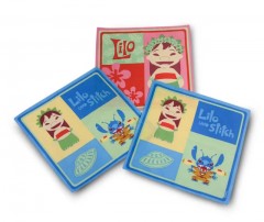        Gyerek pamut zsebkendő szett Lilo&Stich - 3 db Szettek,zsebkendők