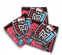        Gyerek pamut zsebkendő szett Monster High - 3 db Szettek,zsebkendők