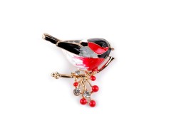  Bross strassz kövekkel madárka 