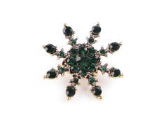 Bross csiszolt kövekkel pehely 