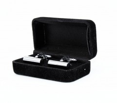             Mandzsettagomb díszdobozban - Ezüst Mandzsetta, Nyakkendőtű