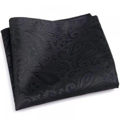                     Exkluzív díszzsebkendő - Fekete mintás Diszzsebkendő