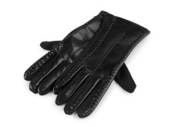 Női kesztyű díszített műbőrrel 