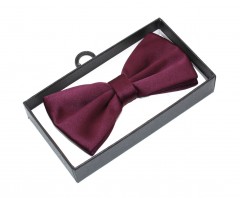                   Díszdobozos szatén csokornyakkendő - Padlizsán Csokornyakkendő