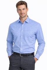                              NM h.u normál fit elasztikus ing - Világoskék mintás 