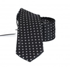                    NM slim szövött nyakkendő - Fekete mintás 