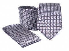    Prémium nyakkendő szett - Ezüst mintás Szettek