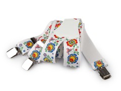 Folklór mintás nadrágtartó 