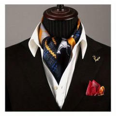  Férfi exklúzív sál - Kék-napsárga 