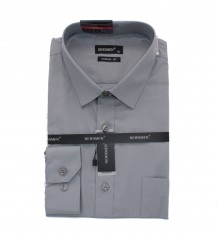             Newsmen h.u normál ing - Szürke Hosszúujjú ing