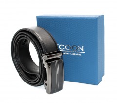                      Tycoon férfi bőr öv díszdobozban - Fekete Férfi öv, ékszer