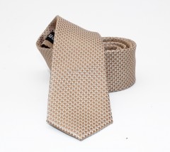                    NM slim szövött nyakkendő - Drapp Aprómintás nyakkendő