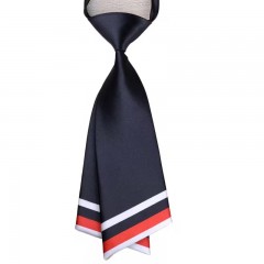            Női szatén nyakkendő - Kék-piros csíkos Női nyakkendők, csokornyakkendő