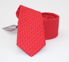                    NM slim szövött nyakkendő - Piros mintás 