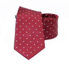                        NM normál nyakkendő - Bordó pöttyös 
