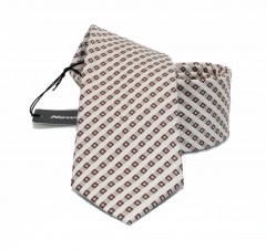                        NM normál nyakkendő - Drapp-barna kockás Kockás nyakkendők